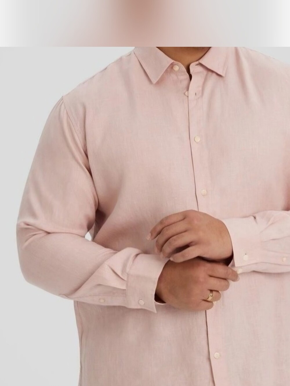 Johnny Bigg linen blend button down